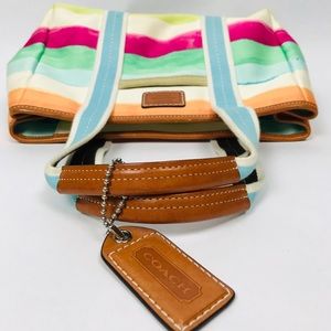 Coach Womens Purse Hamptons Weekender Watercolor